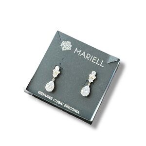 Mariell Cubic Zirconia Earrings, bridal or formal